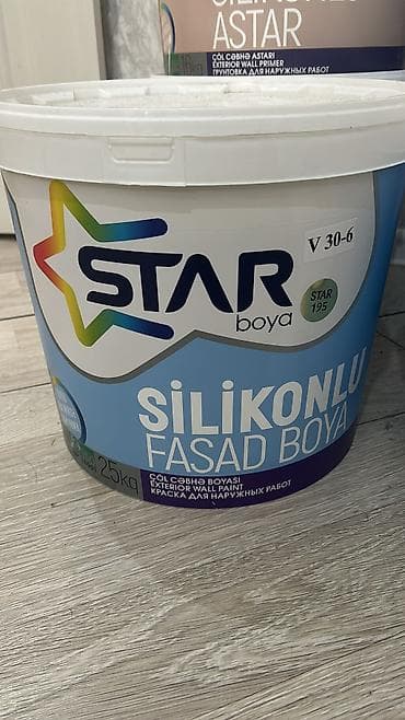 Silikonlu Fasad üçün boya, Ideal, 25 kq, rəng - Krem, Suya davamlı