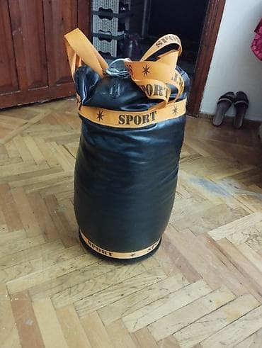Спорт и хобби: Boks üçün asılqan zərbə kisəsi - Material: qara rəngli süni dəri — 3