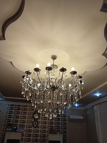 İşıqlandırma: Çılçıraq, 10 və daha çox lampa, Metal — 2