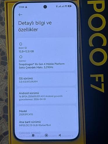 telfolar: Poco F7, 512 GB — 1