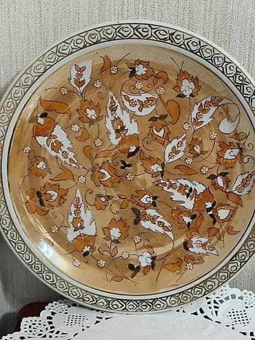 cay: Çay dəsti, rəng - Qızılı, Farfor — 3