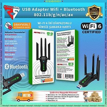 ikinci el printer: 🚀 Yüksək sürətli internet bağlantısı üçün USB WiFi və Bluetooth — 1