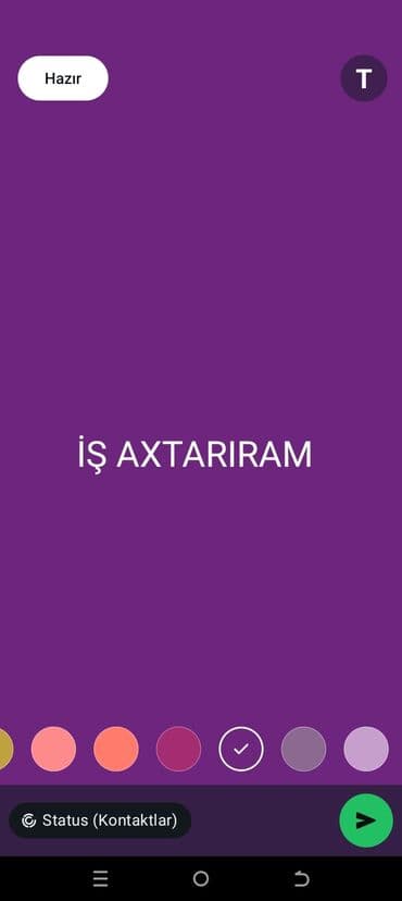 ищу работу свободный график: Xidmət: İş axtarıram Təsvir: - Müraciət məqsədi: iş tapmaq. - İstək — 1