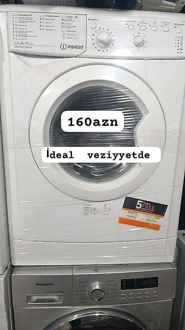 paltaryuya: Indesit paltaryuyan maşın - Ön yükləməli model - Yuma proqramları — 1
