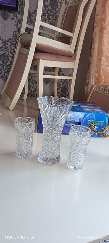 Süni güllər: Vaza dəsti, Xrustal — 3