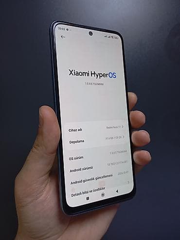 redmi s10: Redmi Note 11, 128 GB, rəng - Göy, Barmaq izi — 3