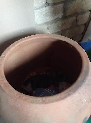 ev gullerinin sekilleri ve adlari: Böyük ölçülü saxsı küp - Material: təbii gil/saxsı - Rəng: klassik — 3