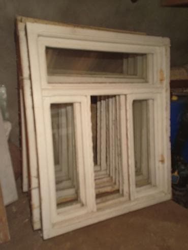 maqnit setka perde: Taxta çərçivəli pəncərə dəstləri - Material: bərk taxta, ağ rəngdə — 2