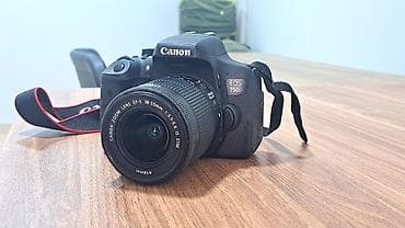 Canon 750D cox az istifadə olunub 18-55mm Stm linzasi var. sessiz