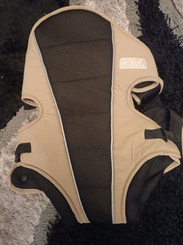brend electronics: Bravo körpə daşıyıcısı (ön tərəf daşıma üçün) - Rəng: bej/qara — 2