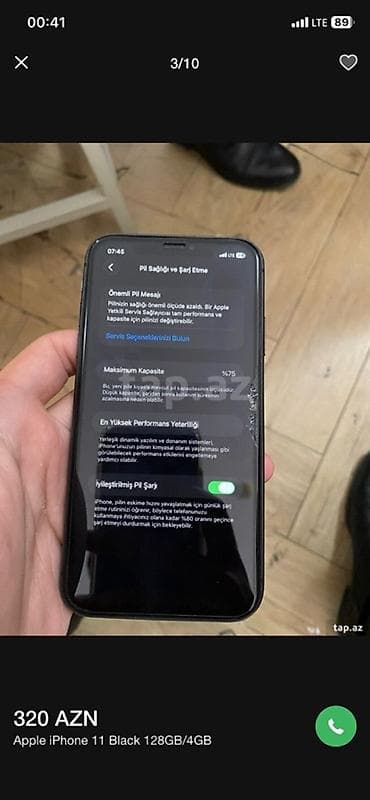IPhone 11, 128 GB, Qara, Face ID — 8