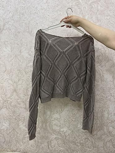 boz şalvar: Təsvir: - Qadın sviteri, uzunqol - Rəng: boz (taupe tonlarında) - — 2