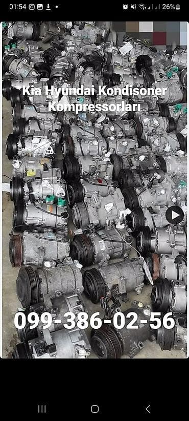 Kia Hyundai kondisoner kompressorları istənilən Kia Hyundai ehtiyyat