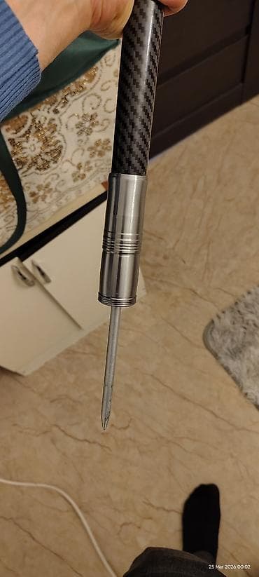 balıq tutan: Teleskopik balıqçı dəsti – karbon qamış + spininq çıkrığı - Qamış — 7