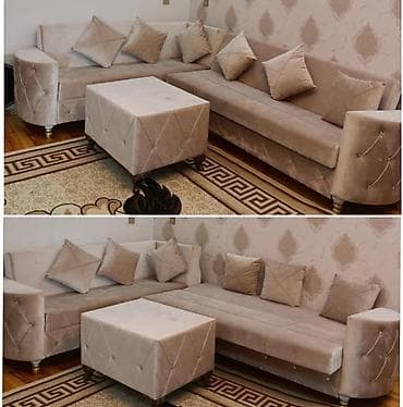 Ev üçün mebel: Divan açılır, bazalıdı, 2 ay işlənib 400 azn satılır, 850 alınıb ünvan — 1