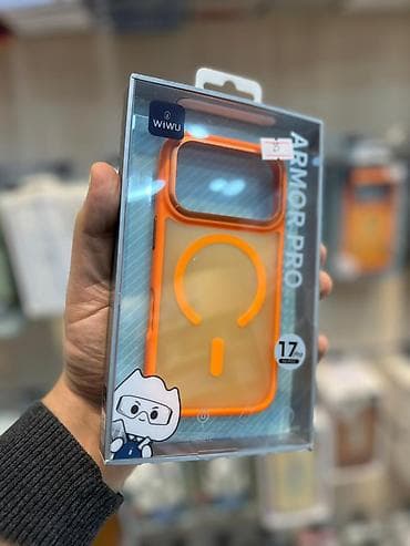 iphone se: WiWU Armor Pro telefon qabı - Model: Armor Pro - Rəng: Narıncı — 1