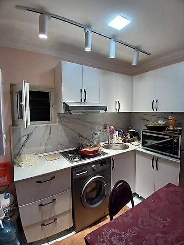 a frame quba: 1 otaqlı mənzil – studiya tipli planlama - Yataq otağı: taxta döşəmə — 8