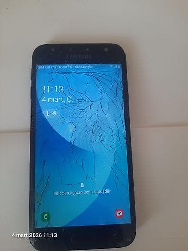 Samsung Galaxy J3 2017, rəng - Qara, Qırıq