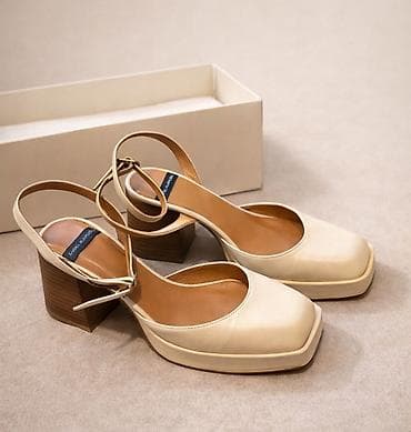 qaloş şekilleri: Angel Alarcón (İspaniya) qadın platforma sandal. - Material: təbii — 1