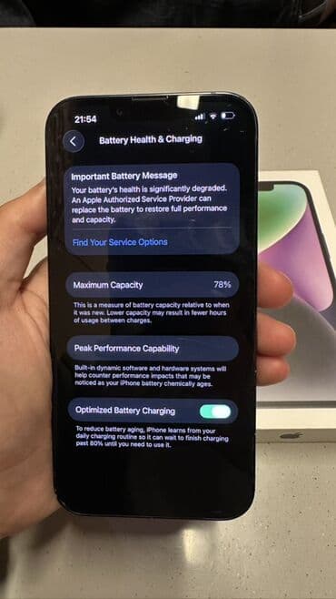 ayfon 22: IPhone 14, 128 ГБ, Голубой, Face ID — 7
