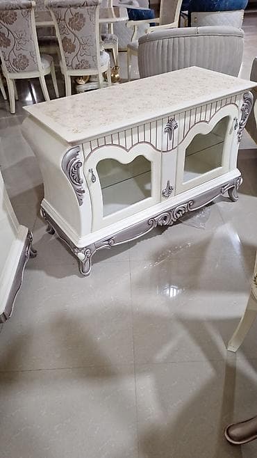 Qonaq otağı üçün, Yeni, Açılmayan, Dördbucaq masa, 8 stul — 3