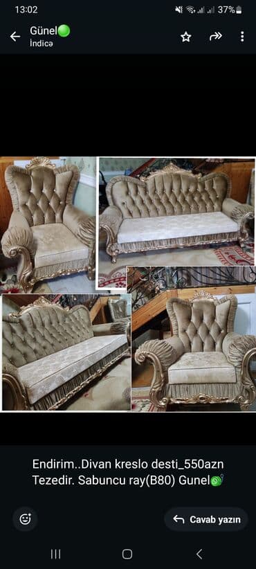 metbex kunc divanlari qiymetleri: Divan, Kreslo, Bazasız, Açılmayan — 1