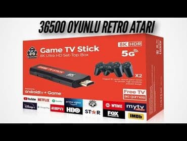 tetris oyuncaq: 👍Həm tv box həm oyun konsulu 🎮Yeni ( Game Tv Stick 8k.Hdr.5G) ✔️Tam — 4
