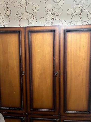 qara gerb sekilleri: 6 qapı, Qəhvəyi, Taxta, Açılan, Düz dolab — 2