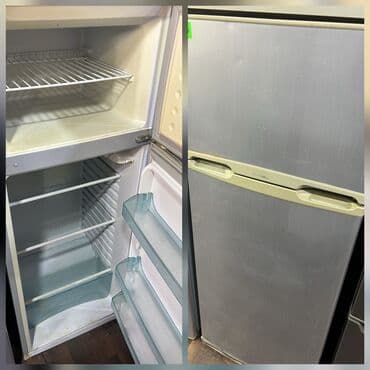 soyuducu et: İki qapılı soyuducu - Üst kamera – dondurucu bölmə: bir rəfli, metal — 1