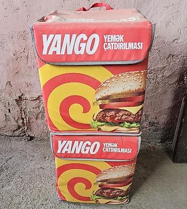 yemək üçün termos: YANGO yemək çatdırılması üçün termal kürək çantası 2 ededdir iksinde — 1