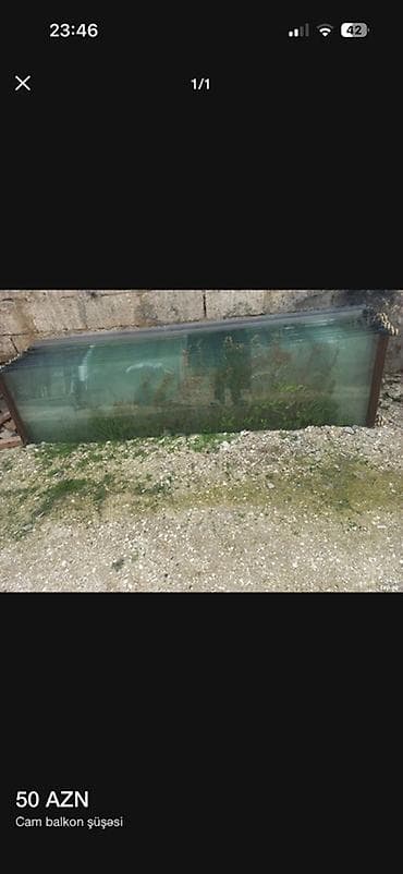 Pəncərə şüşəsi, Еni: 55 sm, Uzunluğu: 230 sm lalafo.az -da Pəncərə şüşəsi, Еni: 55 sm, Uzunluğu: 230 sm