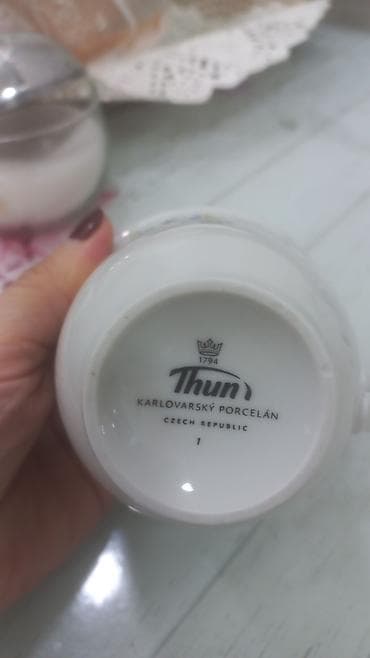 restoran qablari: Fincanlar, rəng - Ağ, Keramika, 1 əd, Çexiya — 2