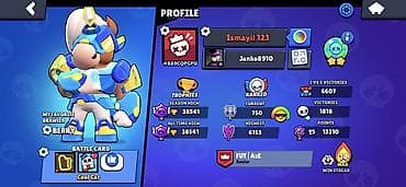 Anbar: Brawl Stars hesabı – güclü profil 	•	Ad: Ismayil 123 (#889CQPCPU) — 2