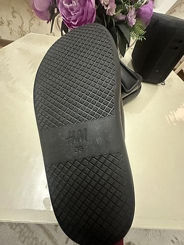 sendel: Qara rəngli uniseks sandal H&M - Modell: qalın platformalı, açıq — 6