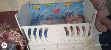 korpə uşaq yataqları: Oğlan və qız üçün, Dördbucaq, Beşik, Dəst ilə, Matras ilə, Yellənmə mexanizmsiz — 3