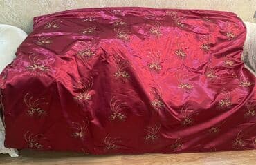 toxumaq üçün saplar: Yataq üçün rəng - Qırmızı Yataq örtüyü — 1