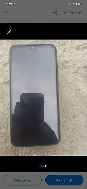 aypet pro m2: Redmi Note 7, 64 GB, rəng - Mavi, Qırıq — 2