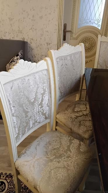 bağ stulu: Qonaq otağı üçün, Dördbucaq masa, 4 stul — 3