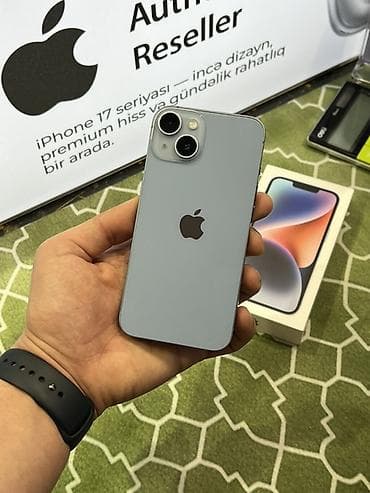 ТВ и видео: IPhone 14, 128 ГБ, Голубой, Face ID — 2