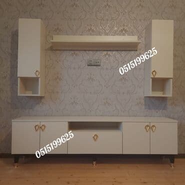 ders masaları: Yeni, Düz TV altlığı, Polkalı, Laminat, Azərbaycan — 13