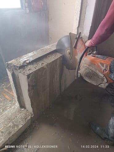 qabyuyan təmiri: #Betonkesme #betondeşmə Beton kubik kərpic - dən kəsim deşim — 21