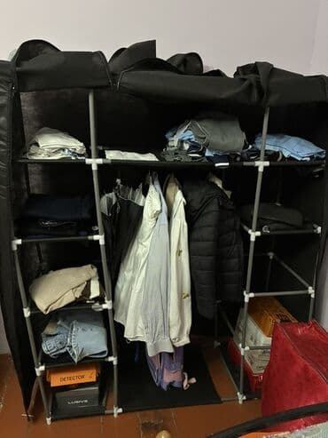 plastik skaf: Açılan, Düz dolab, Qarderob, paltar dolabı — 1