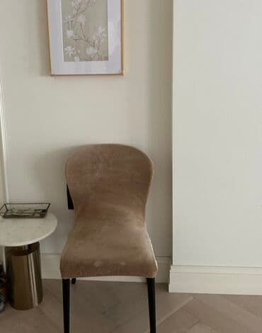 Pərdə və jalüzlər: Чехлы на стулья бархатные коричневые. 6 штук — 4