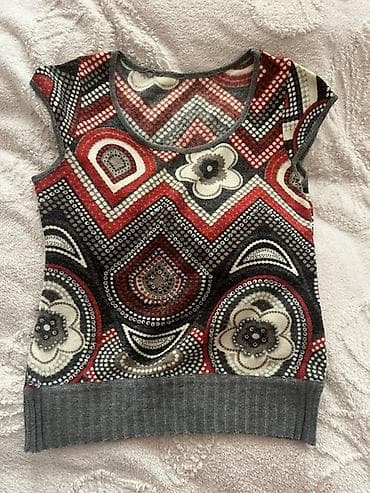 varikoz krem: Qadın köynəyi/top - Model: qısaqollu, dairəvi yaxalı - Parça: yumşaq — 1