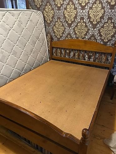 kunc mebel: Mebel dəsti 1) Yumşaq mebel - Rəng: bej - Material: yumşaq məxməri — 5