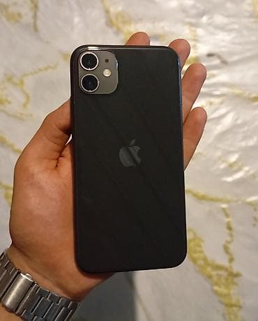 IPhone 11, 64 GB, Qara, Simsiz şarj, Face ID, Sənədlərlə — 1