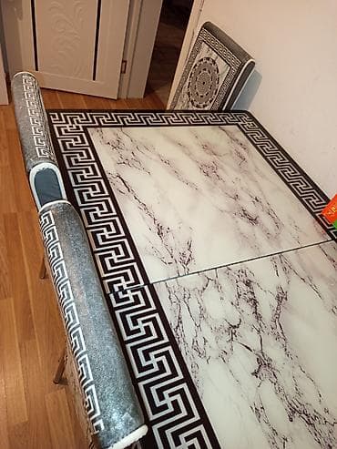 Mətbəx üçün, Açılan, Dördbucaq masa, 4 stul — 2