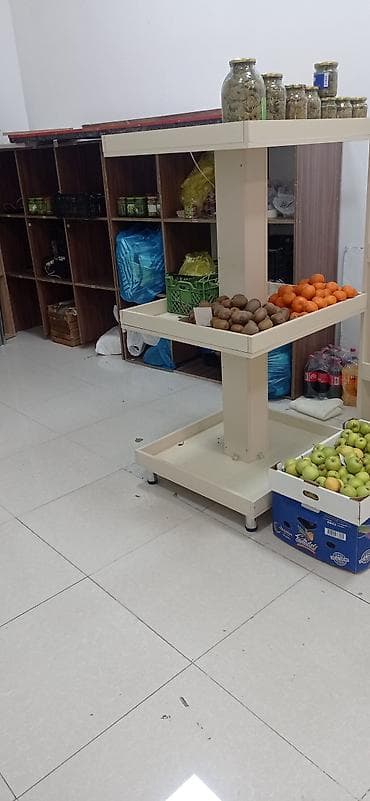 vitrin tor: Meyvə-tərəvəz mağazaları üçün taxta vitrin və rəf sistemi - Modul — 4