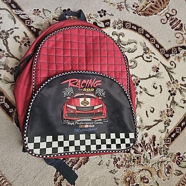 Uşaq bel çantası – “Racing 500 Miles” temalı - Rəng: qırmızı (ön