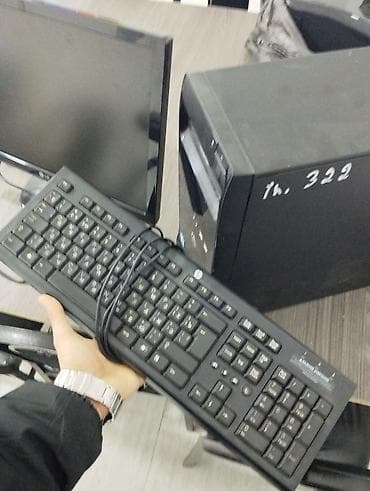 hp laptop fiyatları: HP Pro masaüstü kompüter seti Klaviatura hədiyyə - Sistem bloku: HP — 7